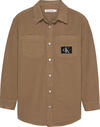 Calvin Klein DENIM CANVAS SHIRT Erkek Kahverengi Gömlek