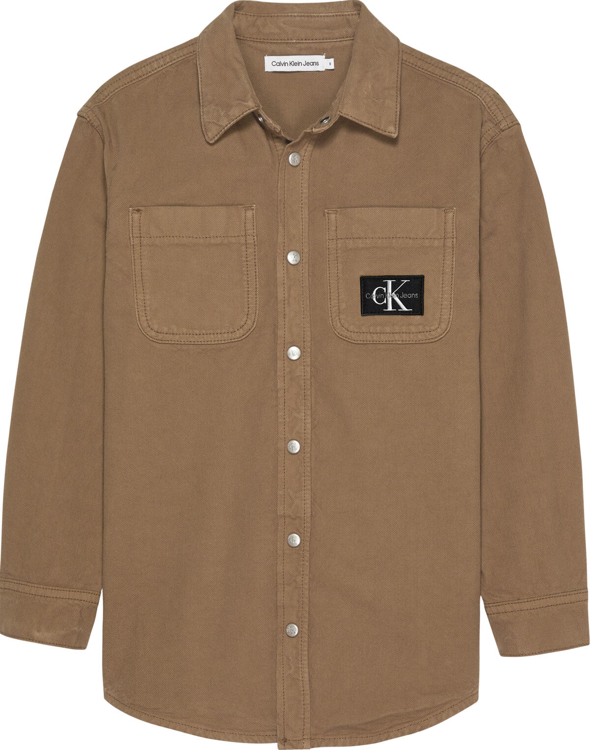 Calvin Klein DENIM CANVAS SHIRT Erkek Kahverengi Gömlek