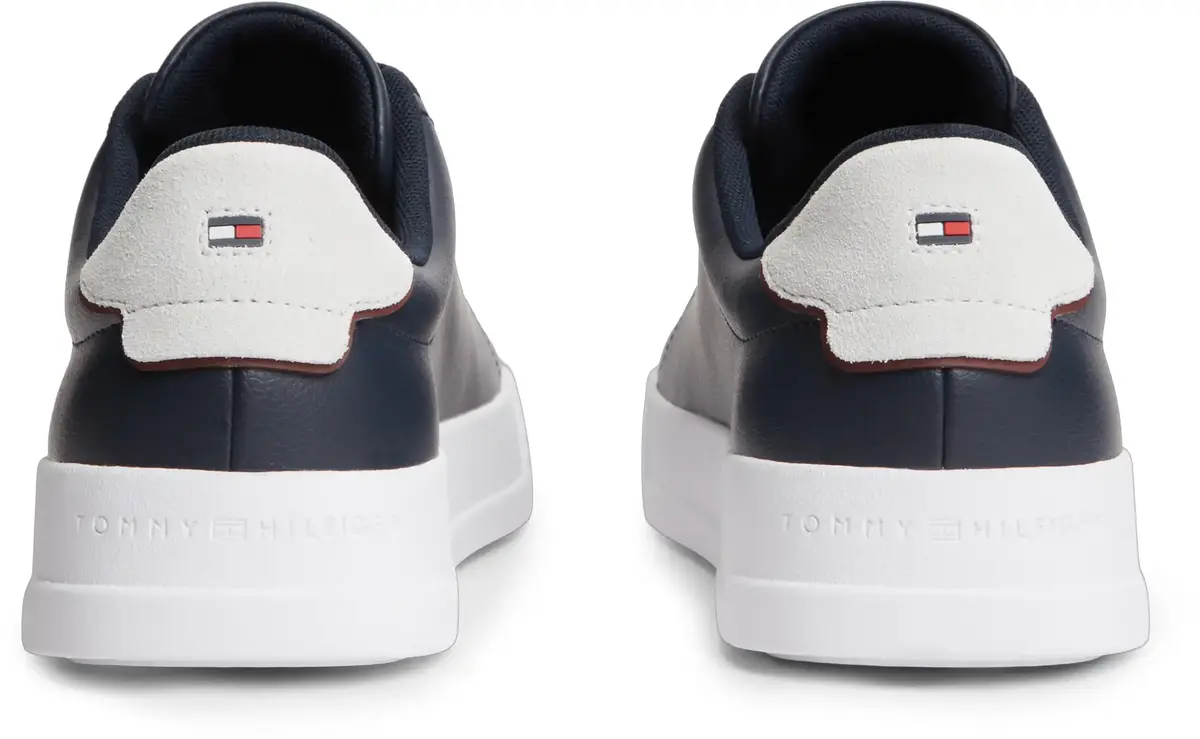 Tommy Hilfiger TH COURT LTH DETAIL, DW5 Siyah Erkek Spor Ayakkabı & Sneaker