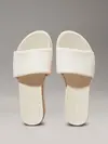 Calvin Klein FLATFORM SANDAL SLID, AEO Krem Kadın Terlik
