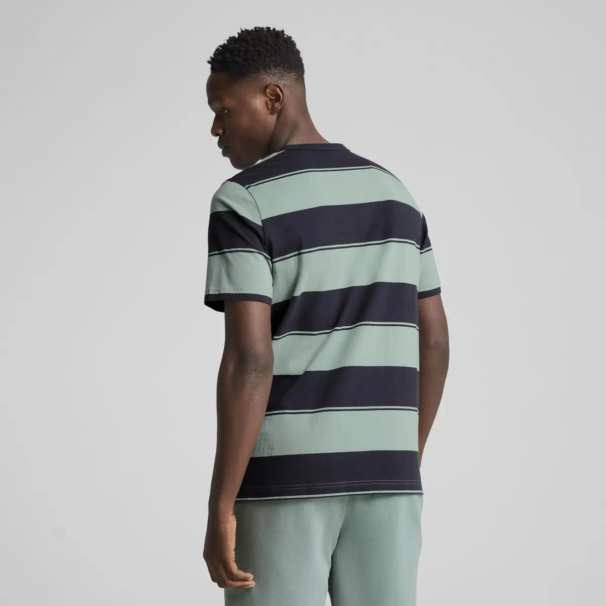 PUMA CLASS Striped Tee Yeşil Erkek T-Shirt