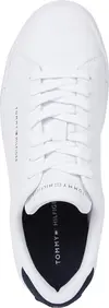 Tommy Hilfiger TH COURT LTH DETAIL, 0LD Beyaz Erkek Spor Ayakkabı & Sneaker