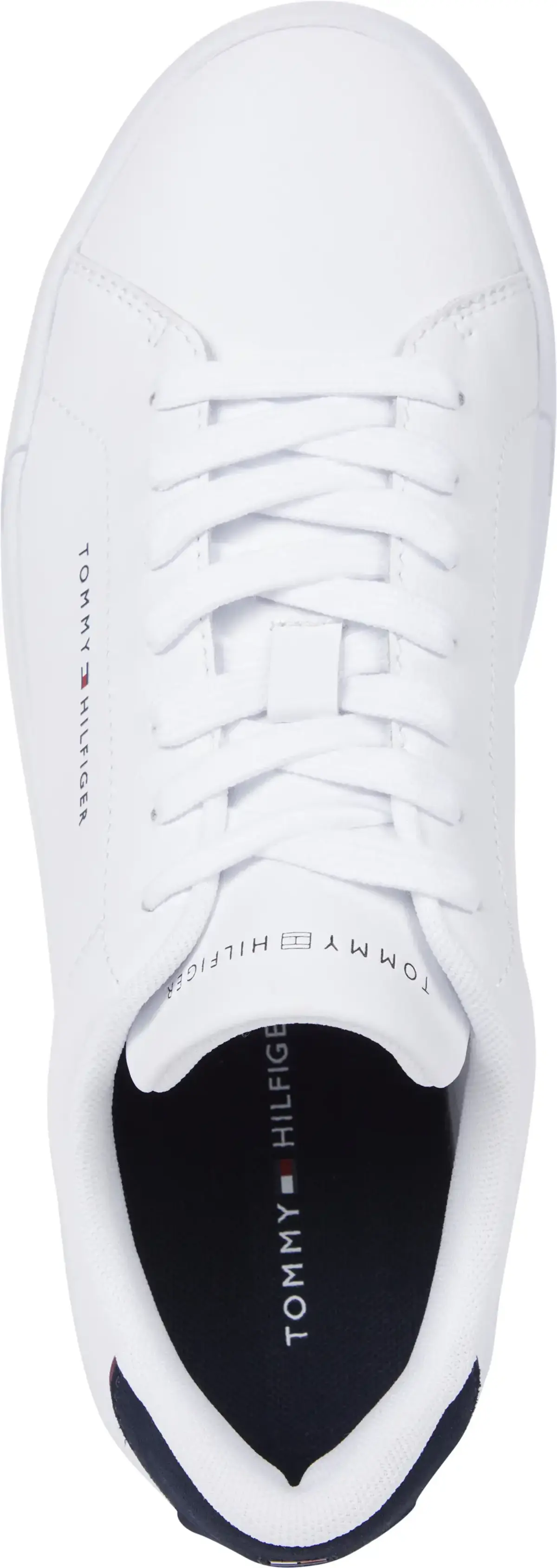 Tommy Hilfiger TH COURT LTH DETAIL, 0LD Beyaz Erkek Spor Ayakkabı & Sneaker