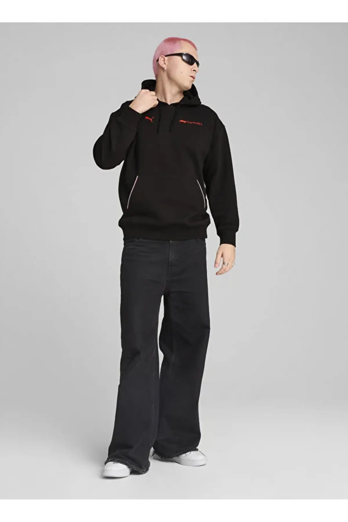 Puma F1 ESS+ Graphic Hoodie Siyah Erkek Hoodie
