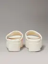 Calvin Klein FLATFORM SANDAL SLID, AEO Krem Kadın Terlik