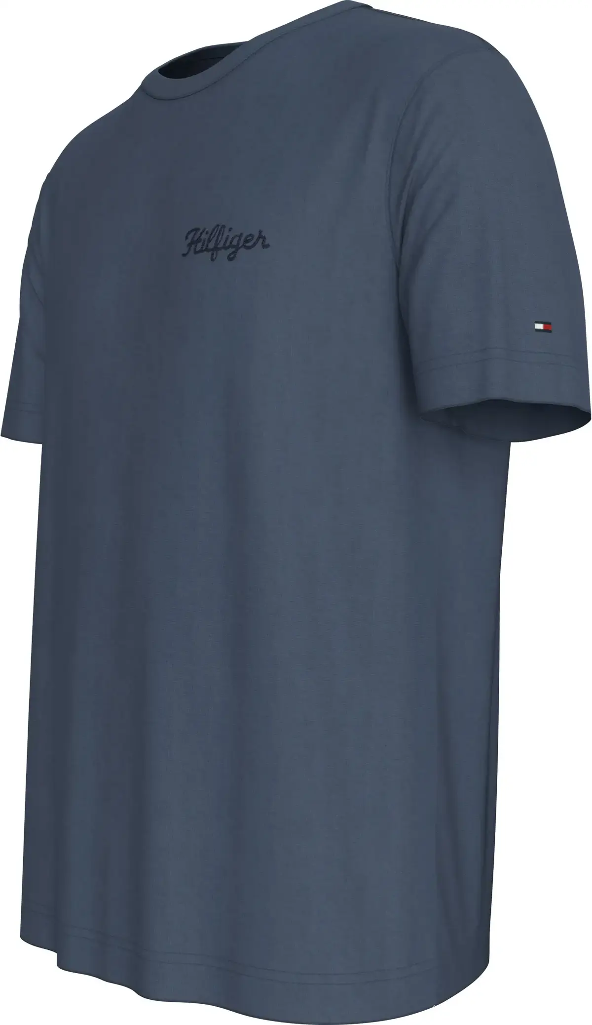 Tommy Hilfiger HILFIGER CHAINSTITCH Erkek Mavi T-Shirt