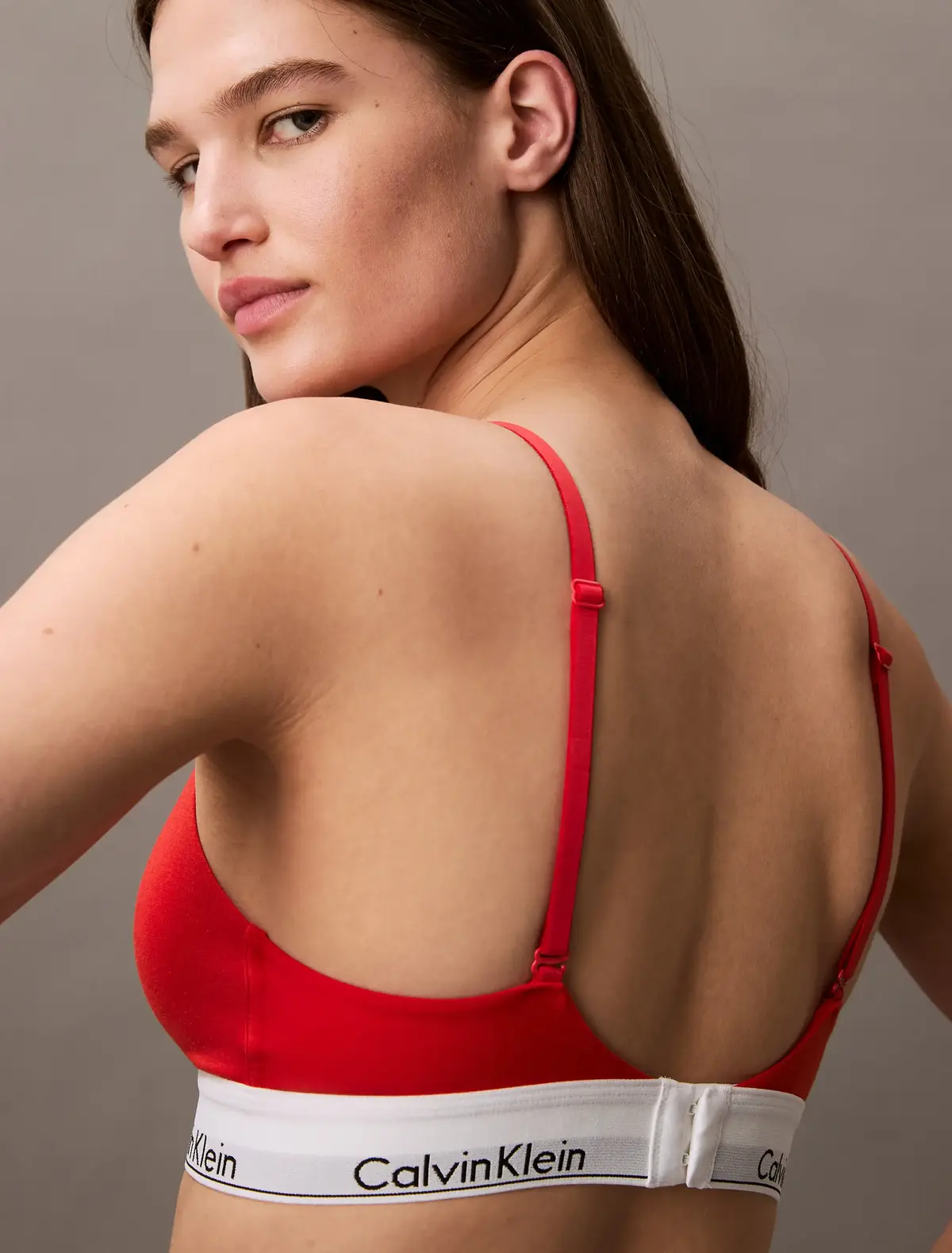 Calvin Klein LIGHTLY LINED TRIANG Kırmızı Kadın Bralet