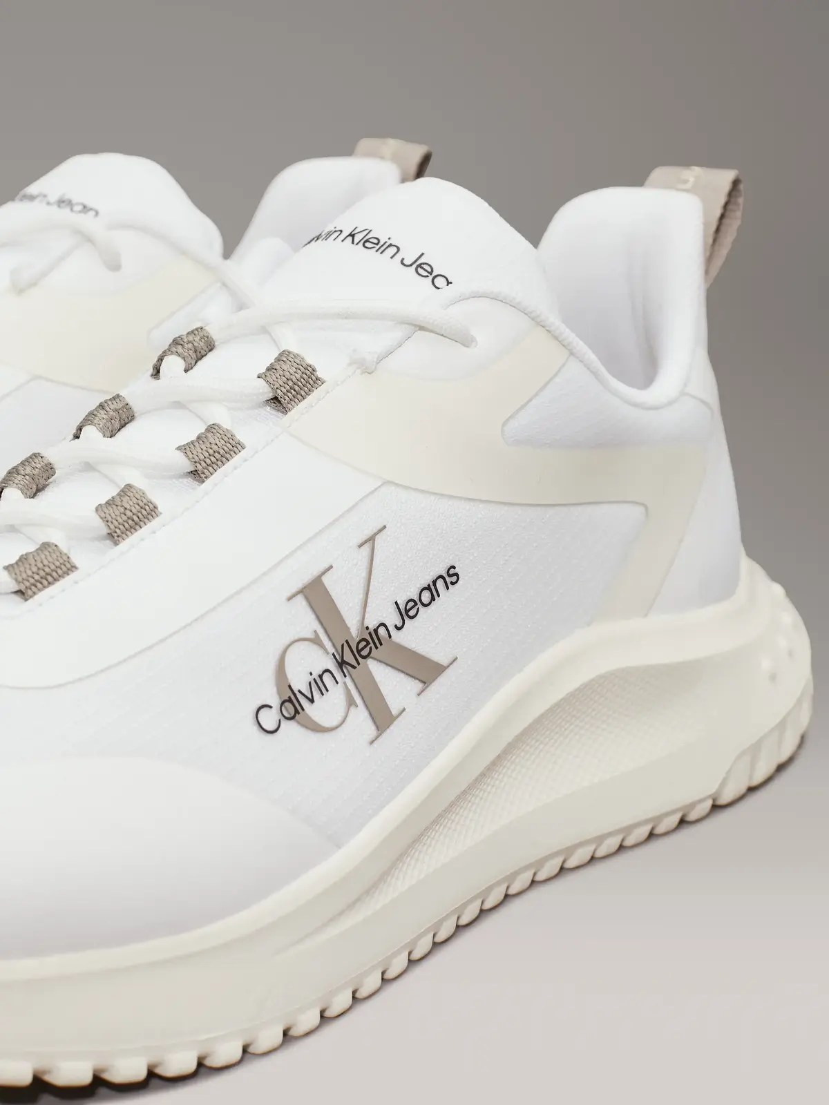 Calvin Klein EVA RUNNER LOW LACE, 0LD Beyaz Erkek Spor Ayakkabı & Sneaker