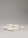 Calvin Klein THONG+ TPU METALLIC, ACF Beyaz Kadın Terlik