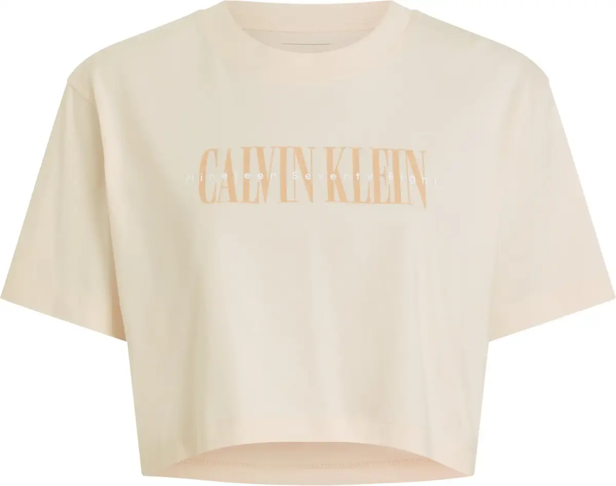 Calvin Klein VARSITY CALVIN KLEIN, AEA Bej Kadın T-Shirt & Polo
