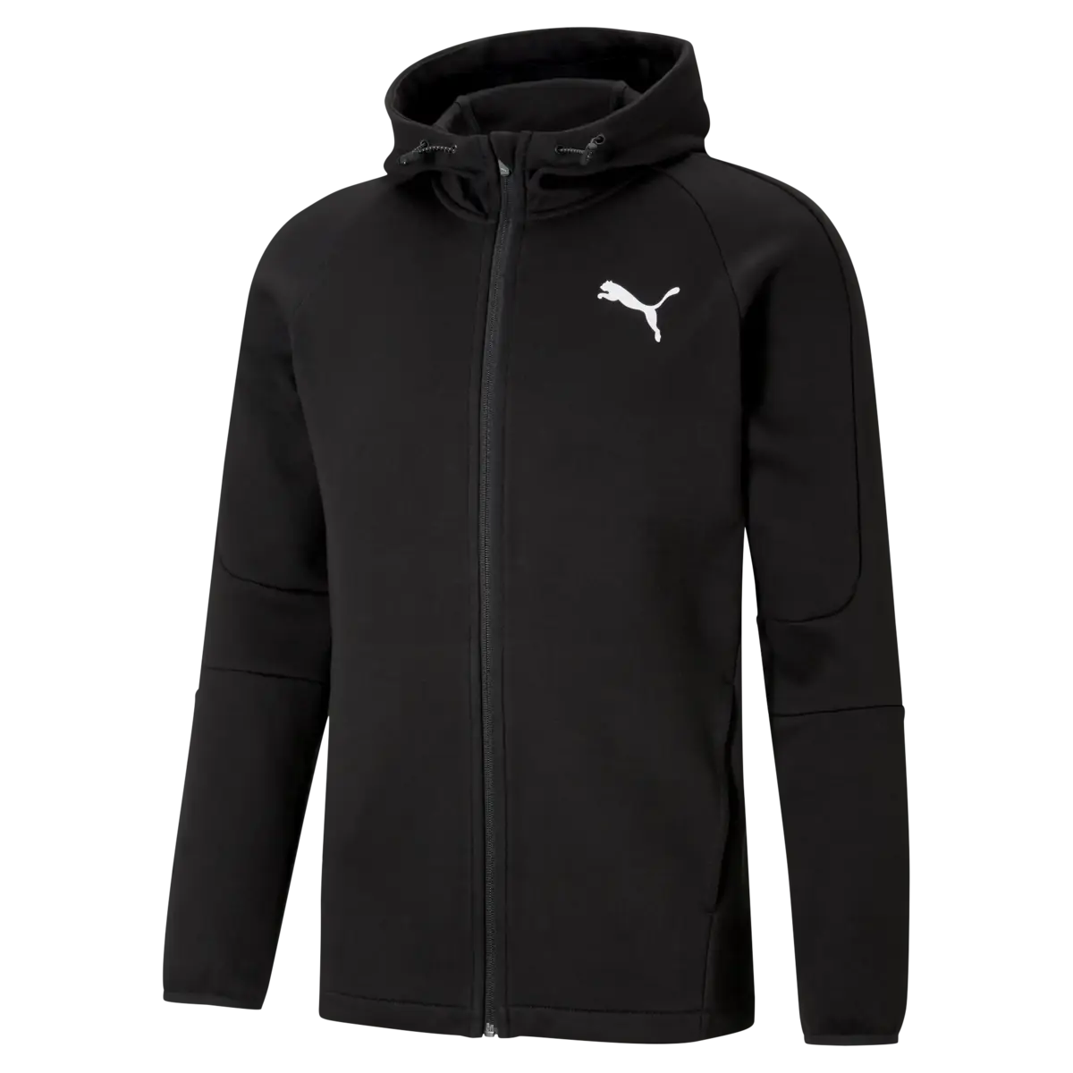 Puma EVOSTRIPE Core FZ Hoodie Siyah Erkek Fermuarlı Ceket