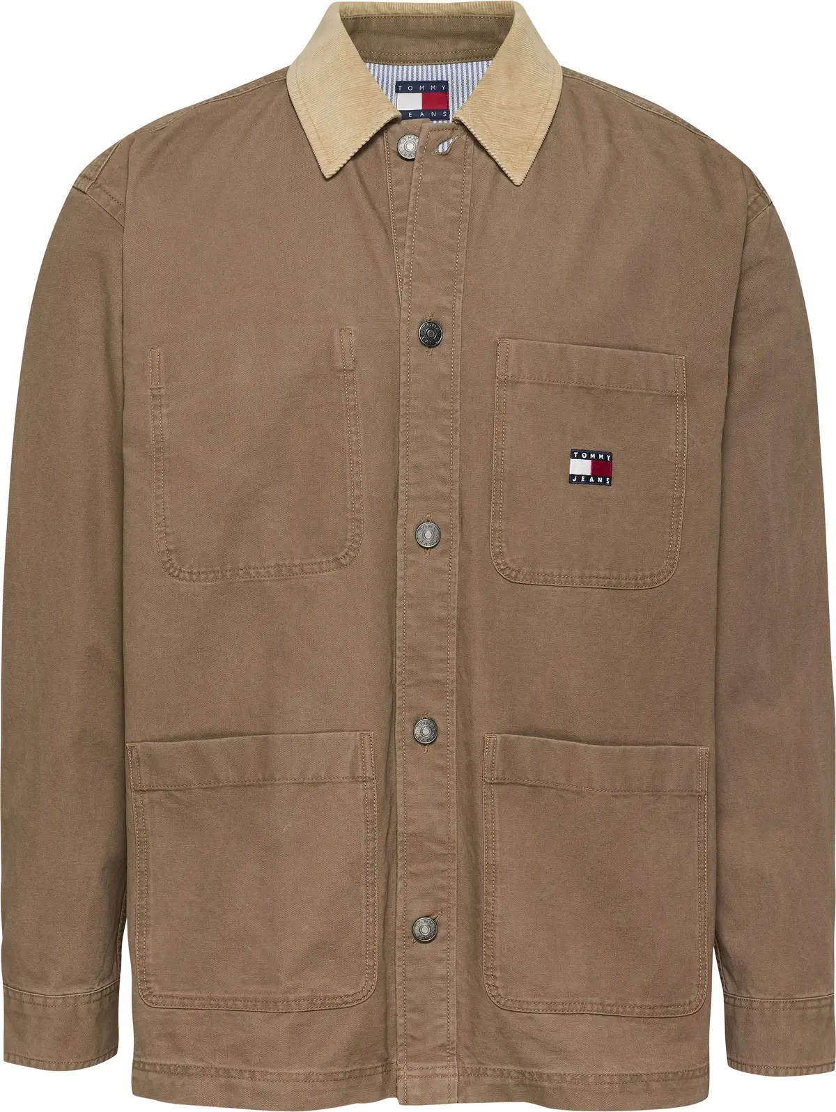 Tommy Hilfiger TJM CANVAS CORD OVER, GWG Kahverengi Erkek Gömlek