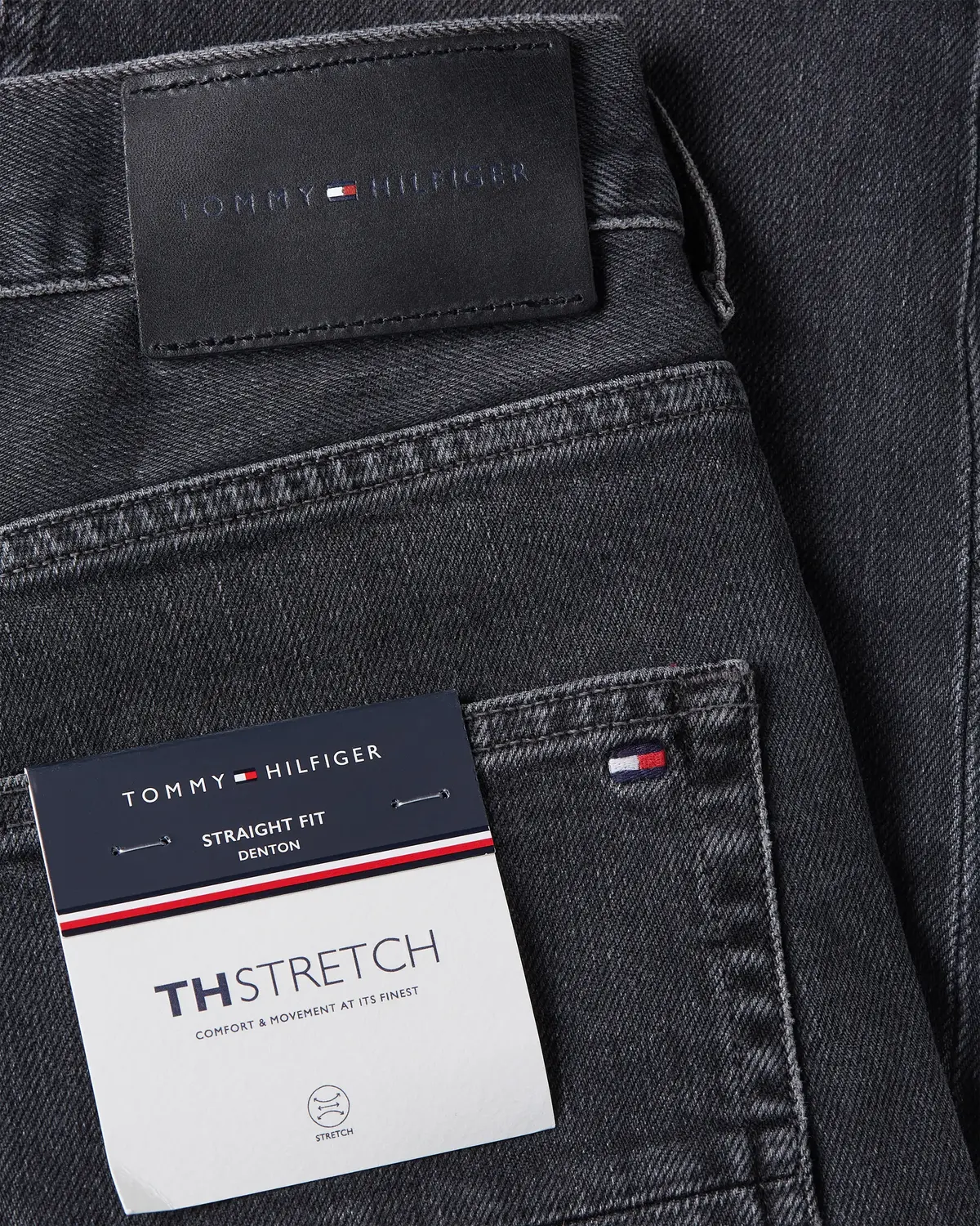 Tommy Hilfiger STRAIGHT DENTON STR, 1B7 Gri Erkek Jean Pantolon