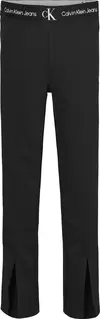 Calvin Klein PUNTO TAPE SLIT PANT Kadın Siyah Tayt