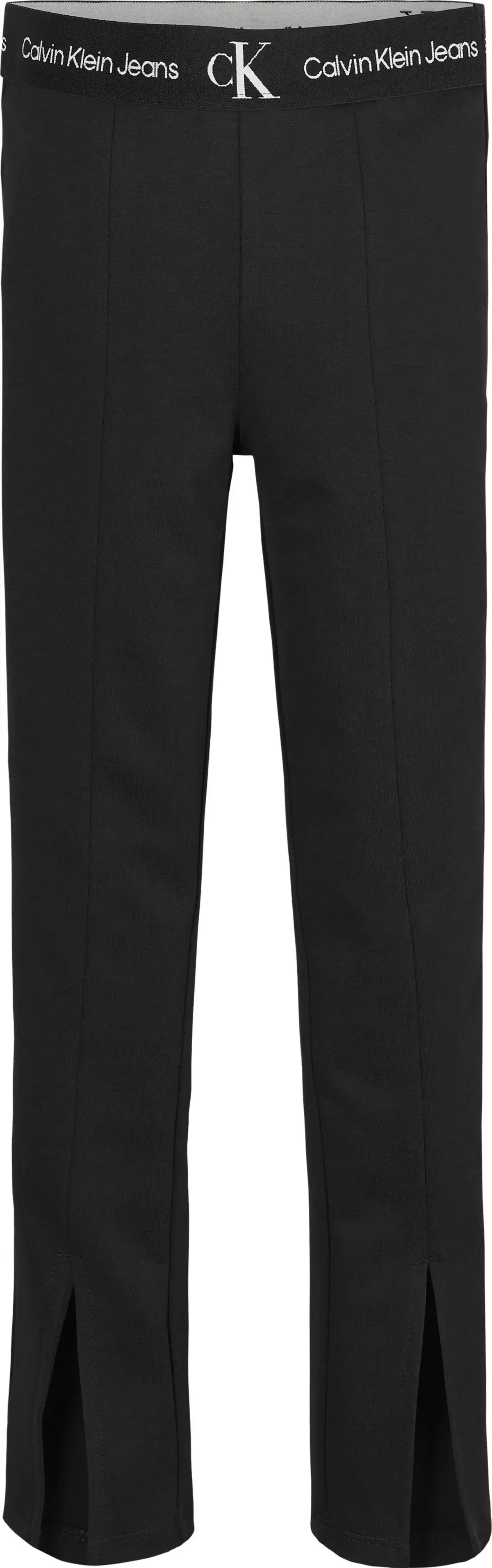 Calvin Klein PUNTO TAPE SLIT PANT Kadın Siyah Tayt