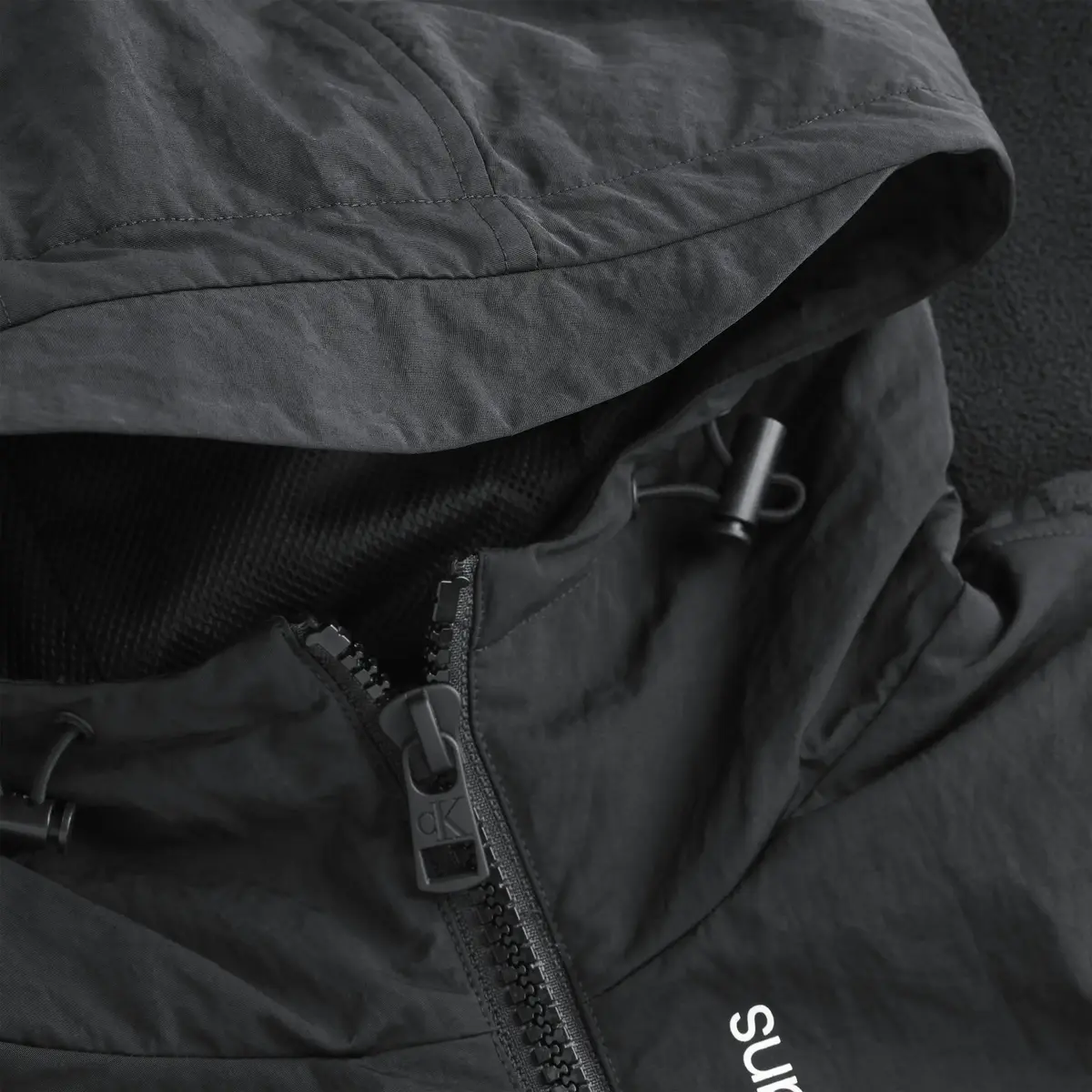 Calvin Klein SUBTLE BLOCKING HOOD Erkek Siyah Yelek