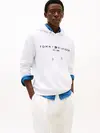 Tommy Hilfiger TOMMY LOGO HOODY, YBR Beyaz Erkek Sweatshirt