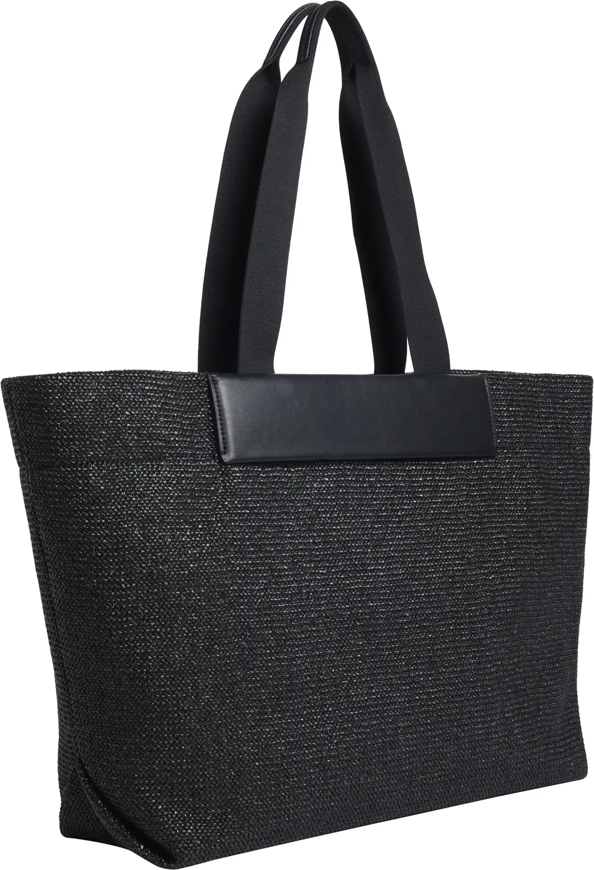 Calvin Klein CK RAFFIA LARGE SHOP, BEH Siyah Kadın Çanta