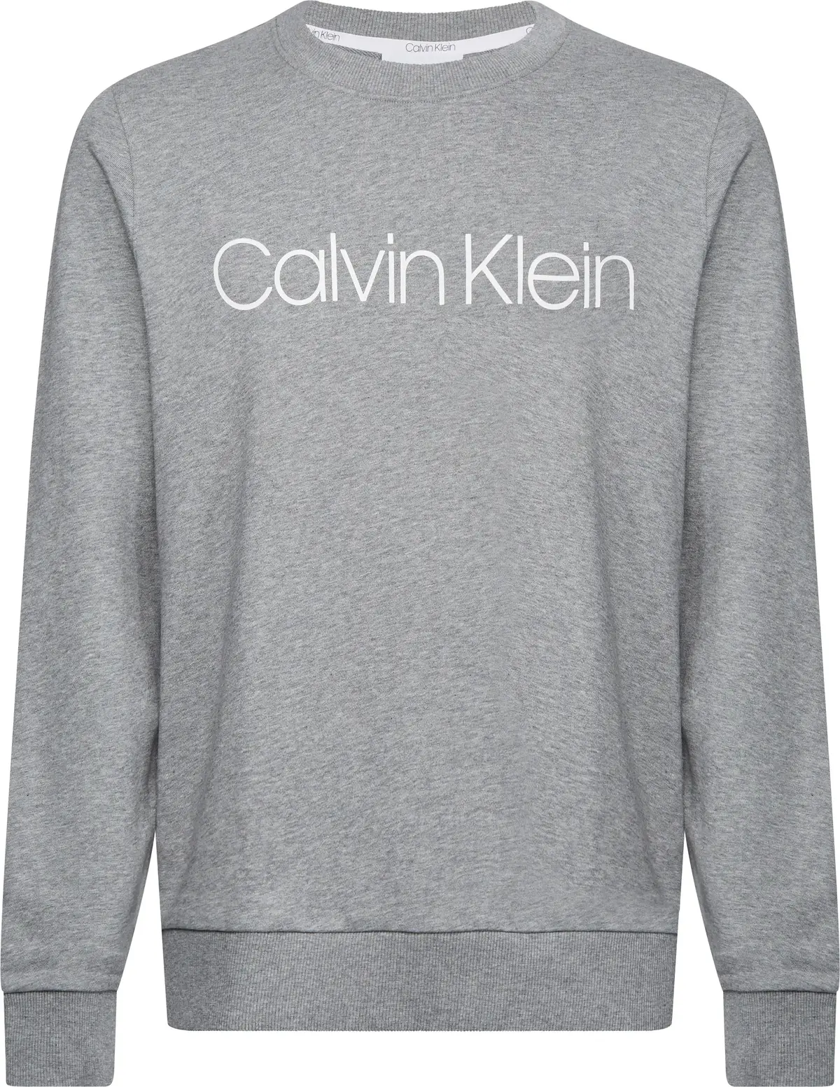 Calvin Klein COTTON LOGO SWEATSHI Erkek Gri Sweatshirt