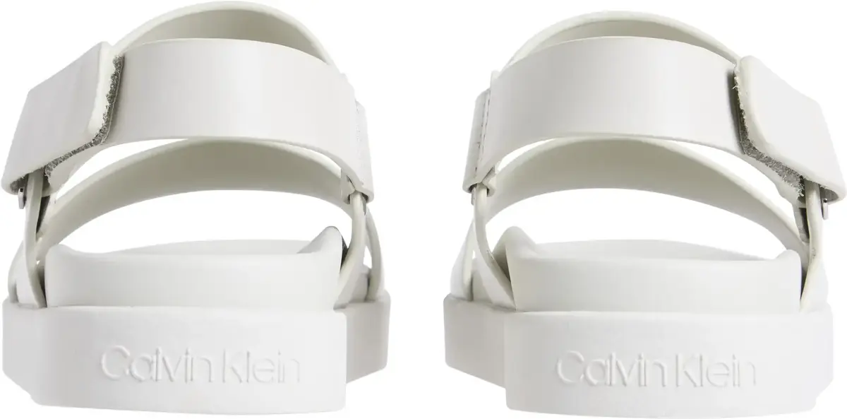 Calvin Klein FLAT ADJ SANDAL EYEL, CJH Beyaz Kadın Terlik
