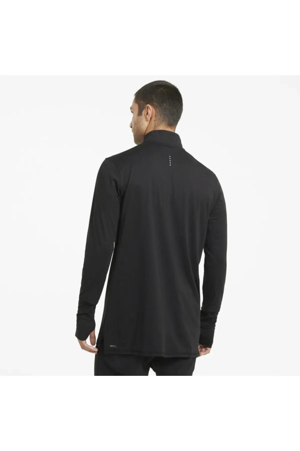 Puma Run Favorıte 1/4 Zıp M Siyah Erkek Performans Koşu Ve Performans T-Shirt