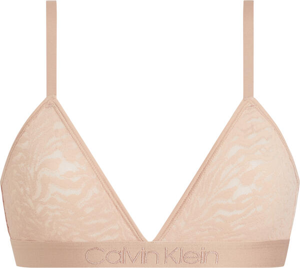 Calvin Klein UNLINED TRIANGLE Kadın Bej Sütyen