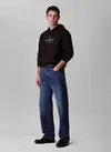 Calvin Klein LS EU MONOLOGO 350TERRY HOODIE Siyah Erkek Sweatshirt
