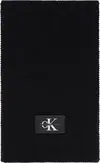 Calvin Klein MONOLOGO RUBBER PATC Kadın Siyah Atkı
