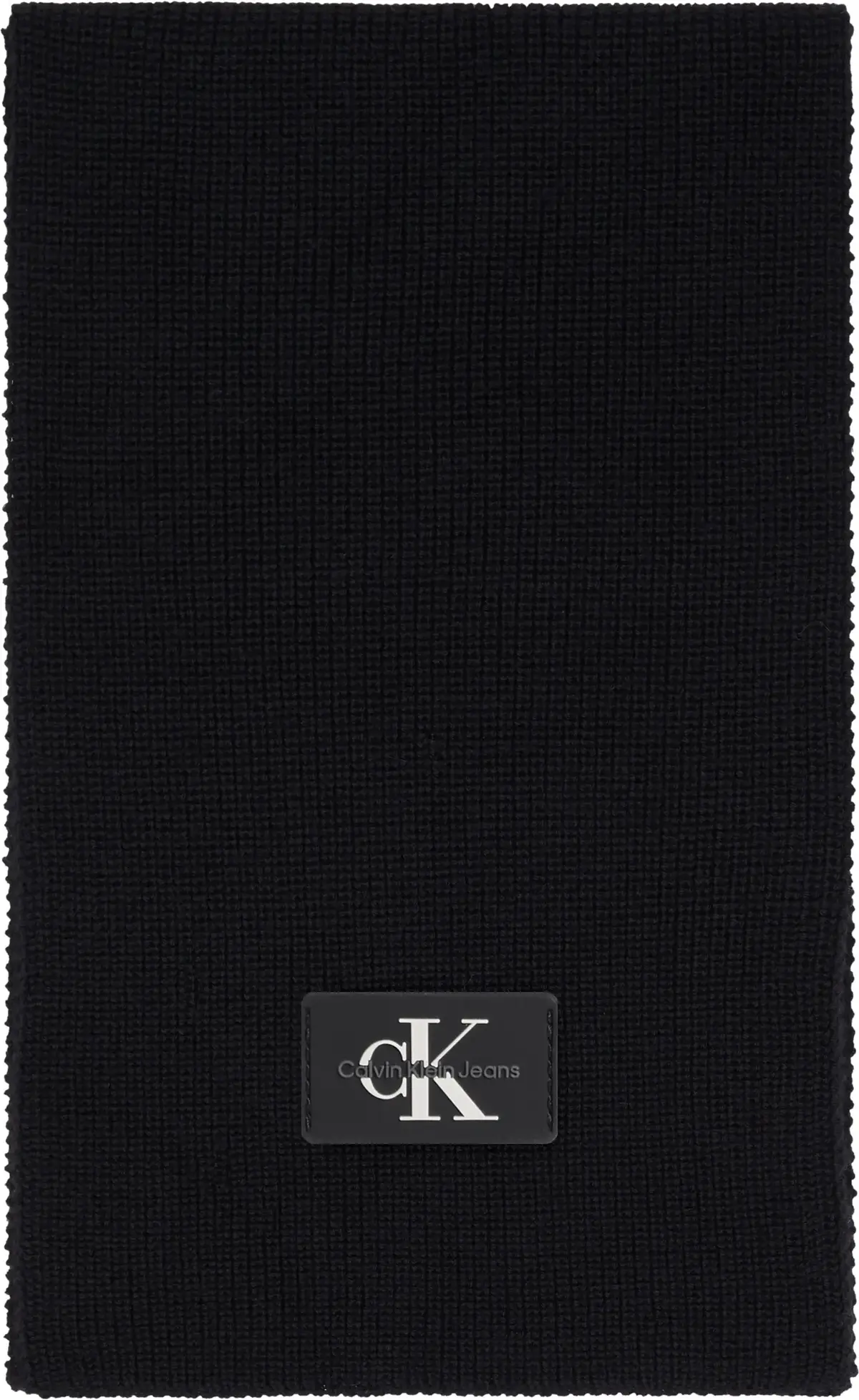 Calvin Klein MONOLOGO RUBBER PATC Kadın Siyah Atkı