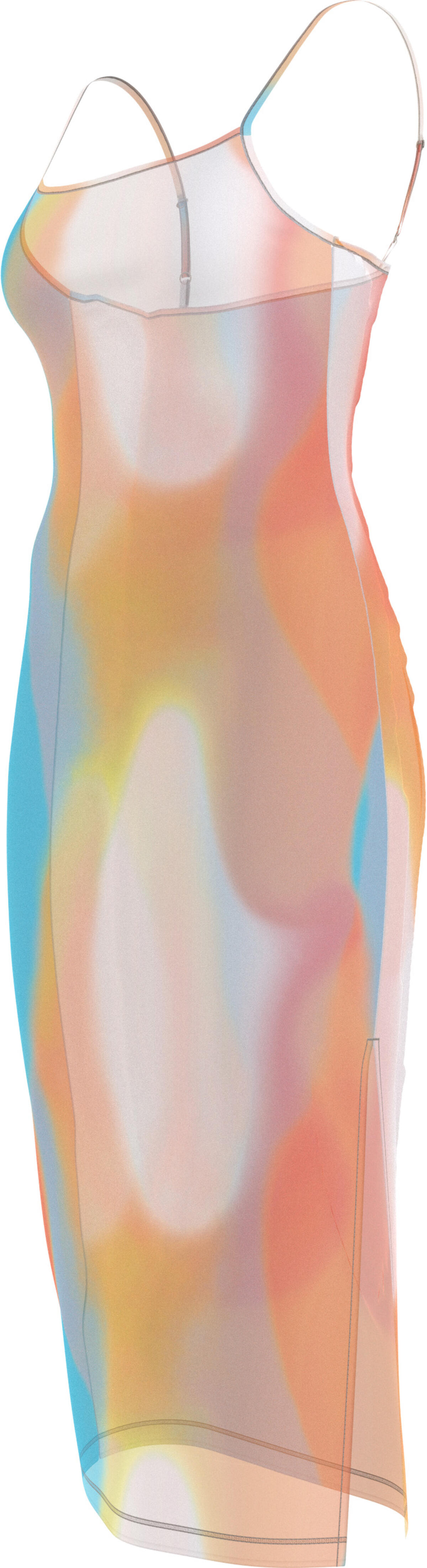 Calvin Klein MID DRESS-PRINT Kadın Sarı Elbise
