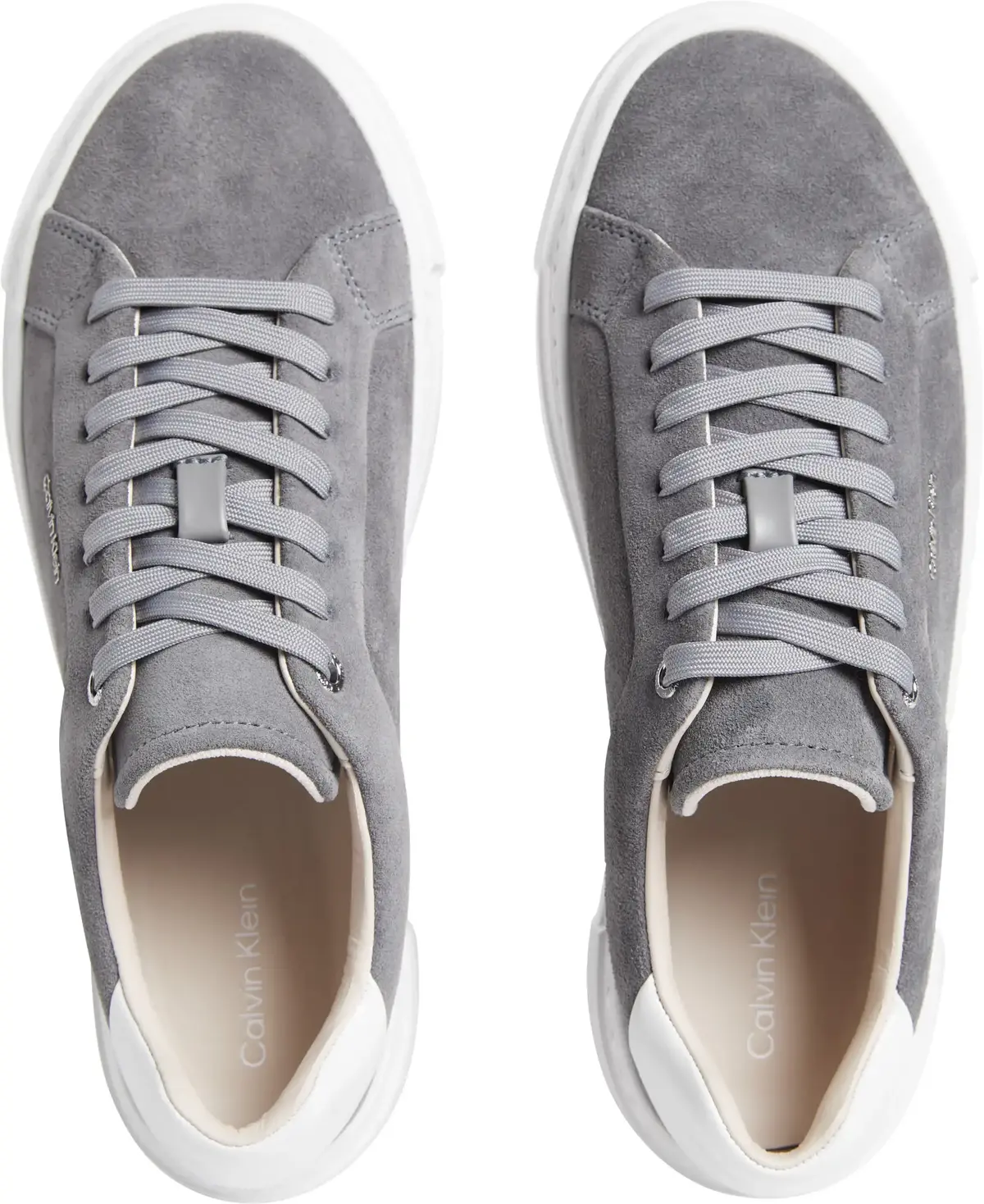 Calvin Klein FLATFORM CUP LACE UP, 0IW Gri Kadın Spor Ayakkabı & Sneaker