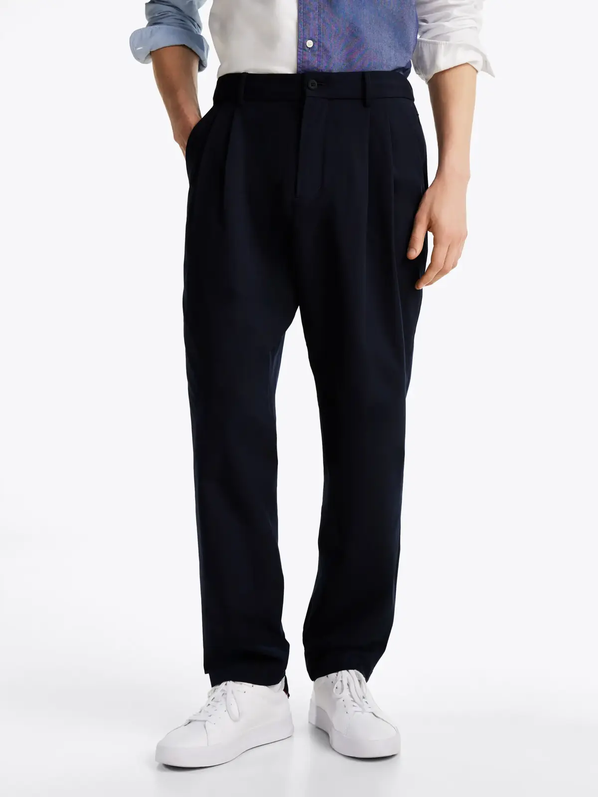 Tommy Hilfiger GREENWICH 2 PLT TECH, DW5 Siyah Erkek Pantolon