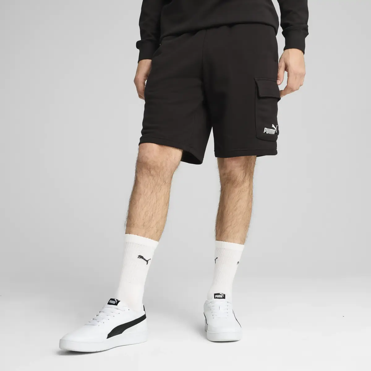 Puma ESS No. 1 Logo Cargo Shorts Siyah Erkek Şort