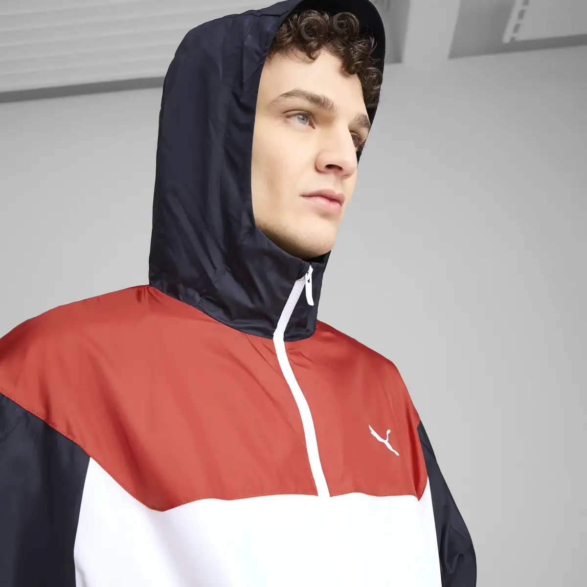 Puma ESS Relaxed Windbreaker Beyaz Erkek Ceket