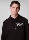 Calvin Klein LS EU 350TERRY SP CALVIN GRAPHIC Siyah Erkek Sweatshirt