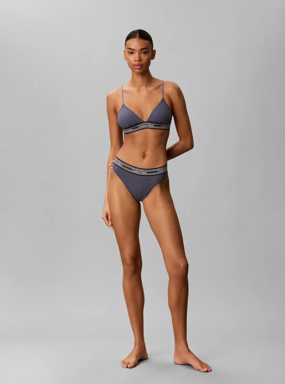 Calvin Klein THONG Gri Tanga