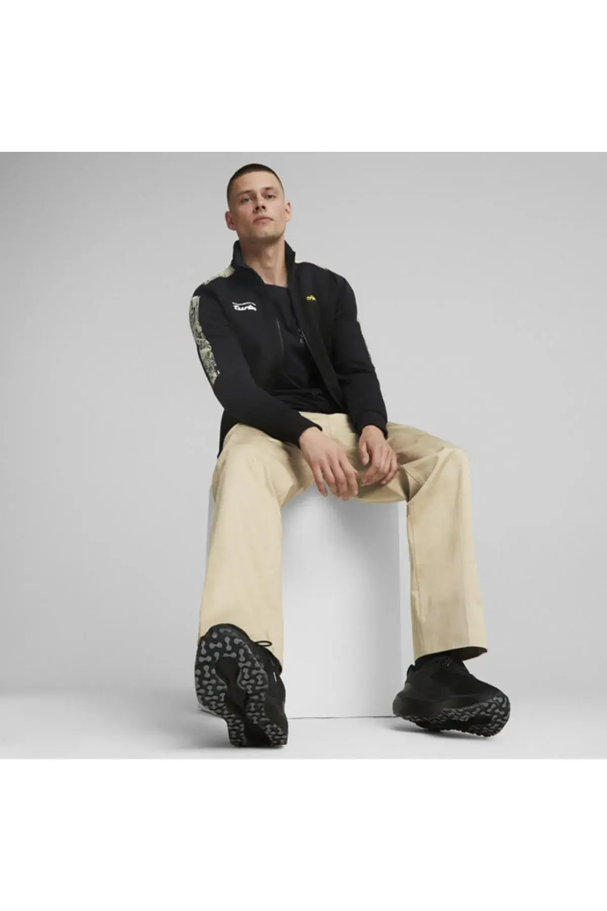 Puma Pl Mt7 Sweat Jacket Siyah Erkek Fermuarlı Sweatshirt