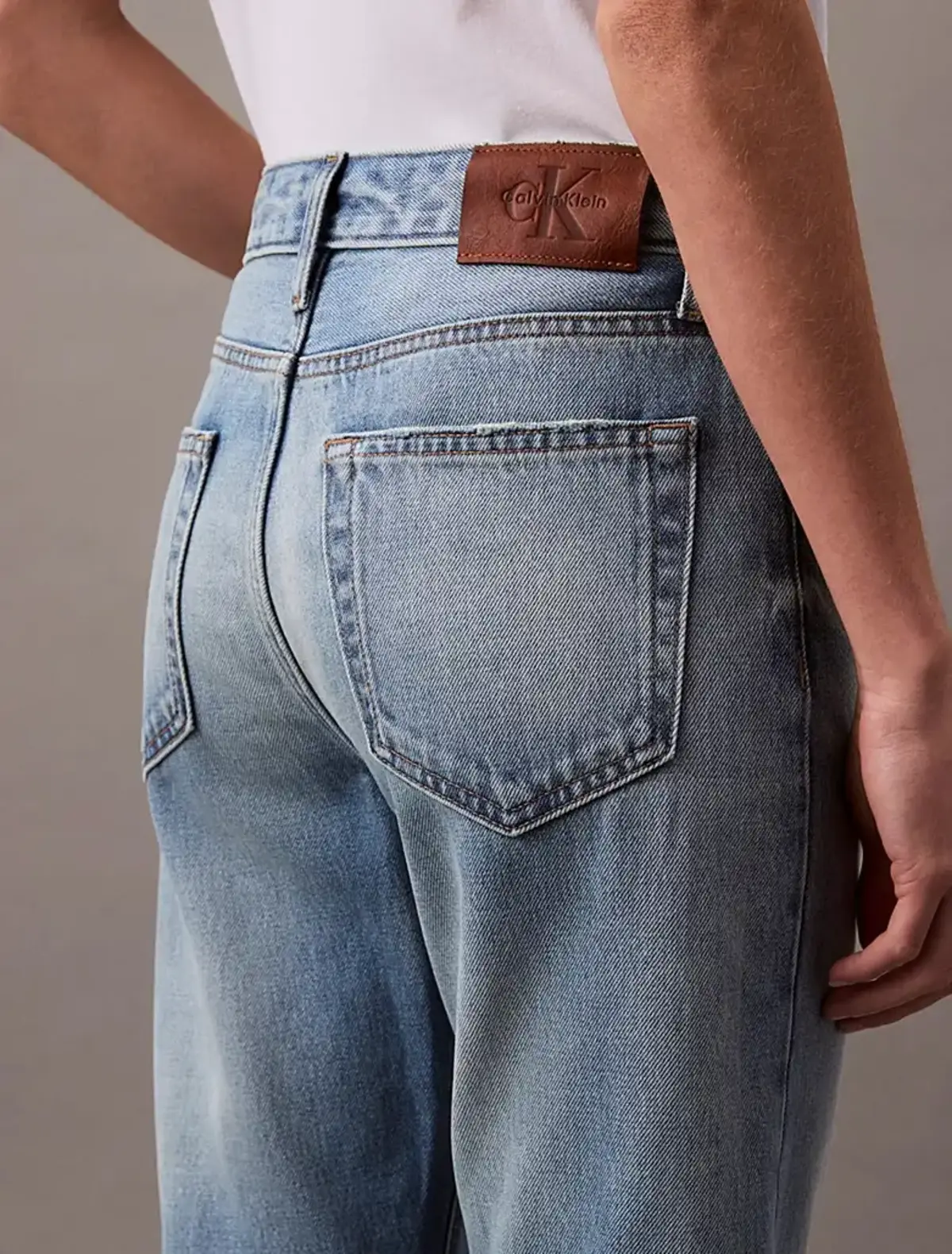 Calvin Klein RELAXED BOOTCUT GOLD DUST Mavi Kadın Jeans