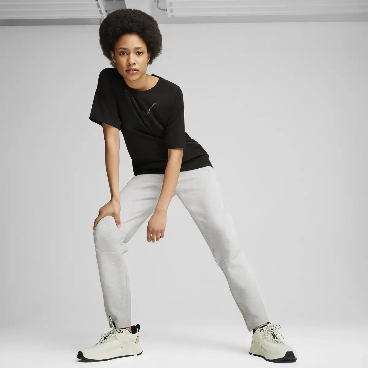 Puma EVOSTRIPE Tee Siyah Kadın T-Shirt