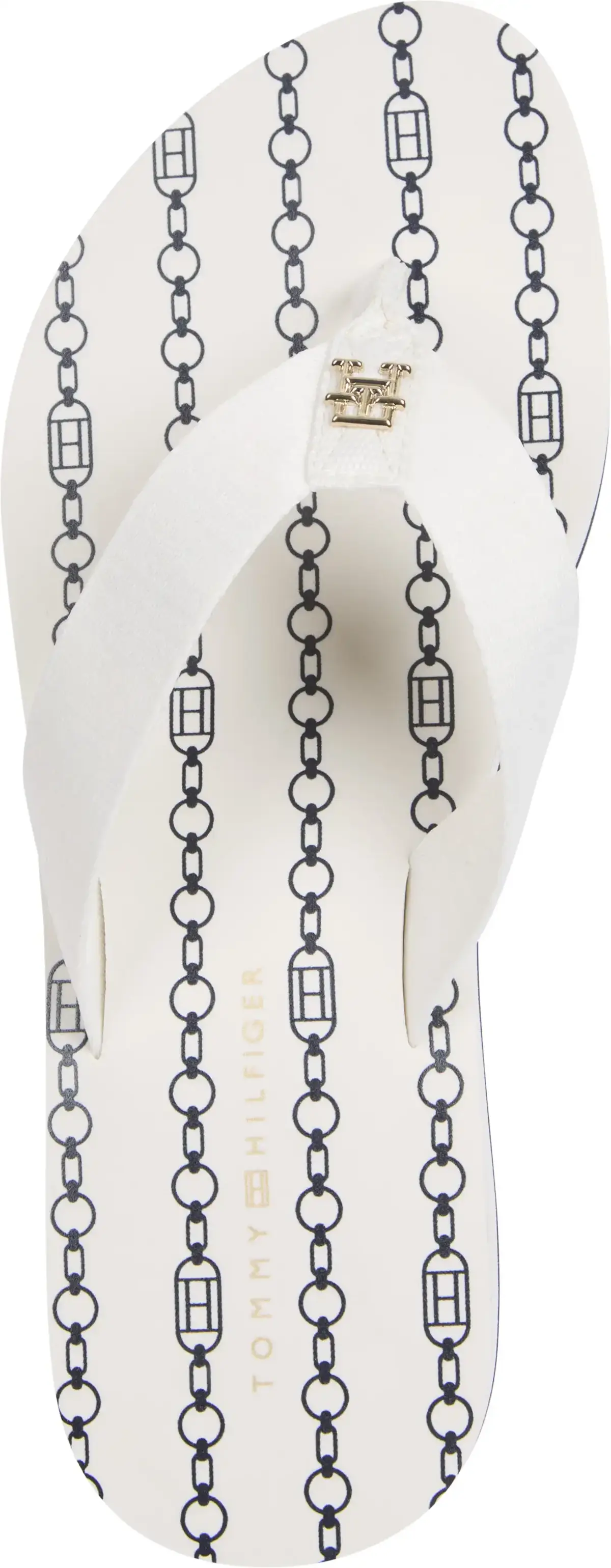 Tommy Hilfiger IM TH CHAINPRINT MID, YBI Krem Kadın Terlik