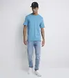 Calvin Klein SS SMOOTH CTTN SOLID CREWNK TEE Mavi Erkek Tişört