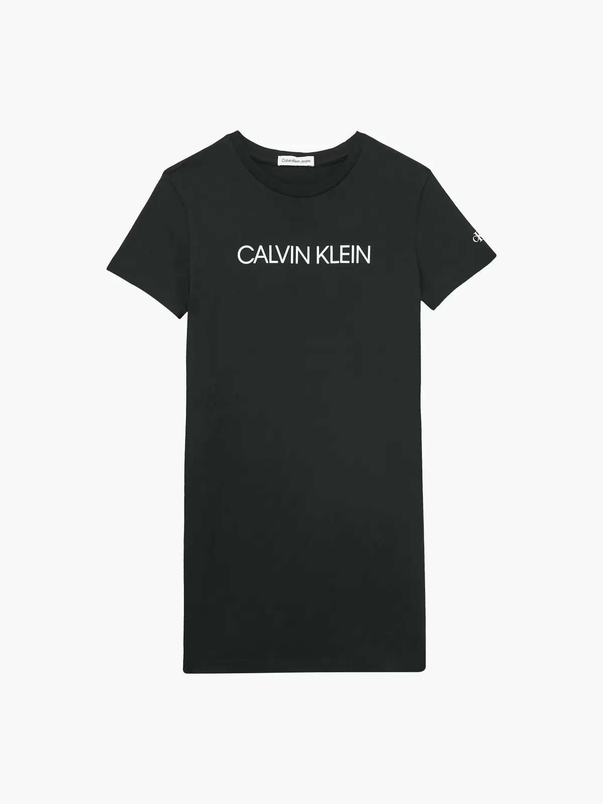 Calvin Klein INST LOGO T-SHIRT DR Kadın Siyah Elbise