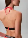 Calvin Klein HALTER TRIANGLE Fuşya Askılı Bikini Üst
