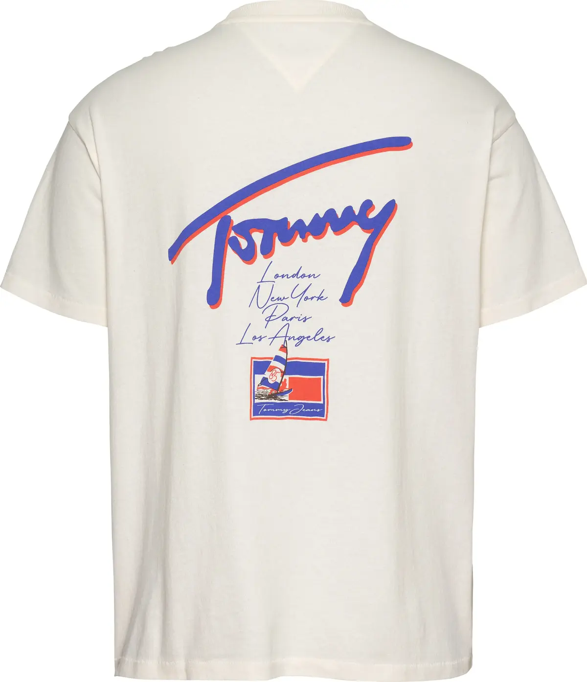 Tommy Hilfiger TJM RLX FADED GRAPHI, YBH Krem Erkek T-Shirt & Polo