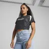 Puma FOOTBALL JERSEY Baby Tee Siyah Kadın T-Shirt & Polo