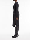 Calvin Klein STRUCTURE TWILL V NE Kadın Siyah Elbise