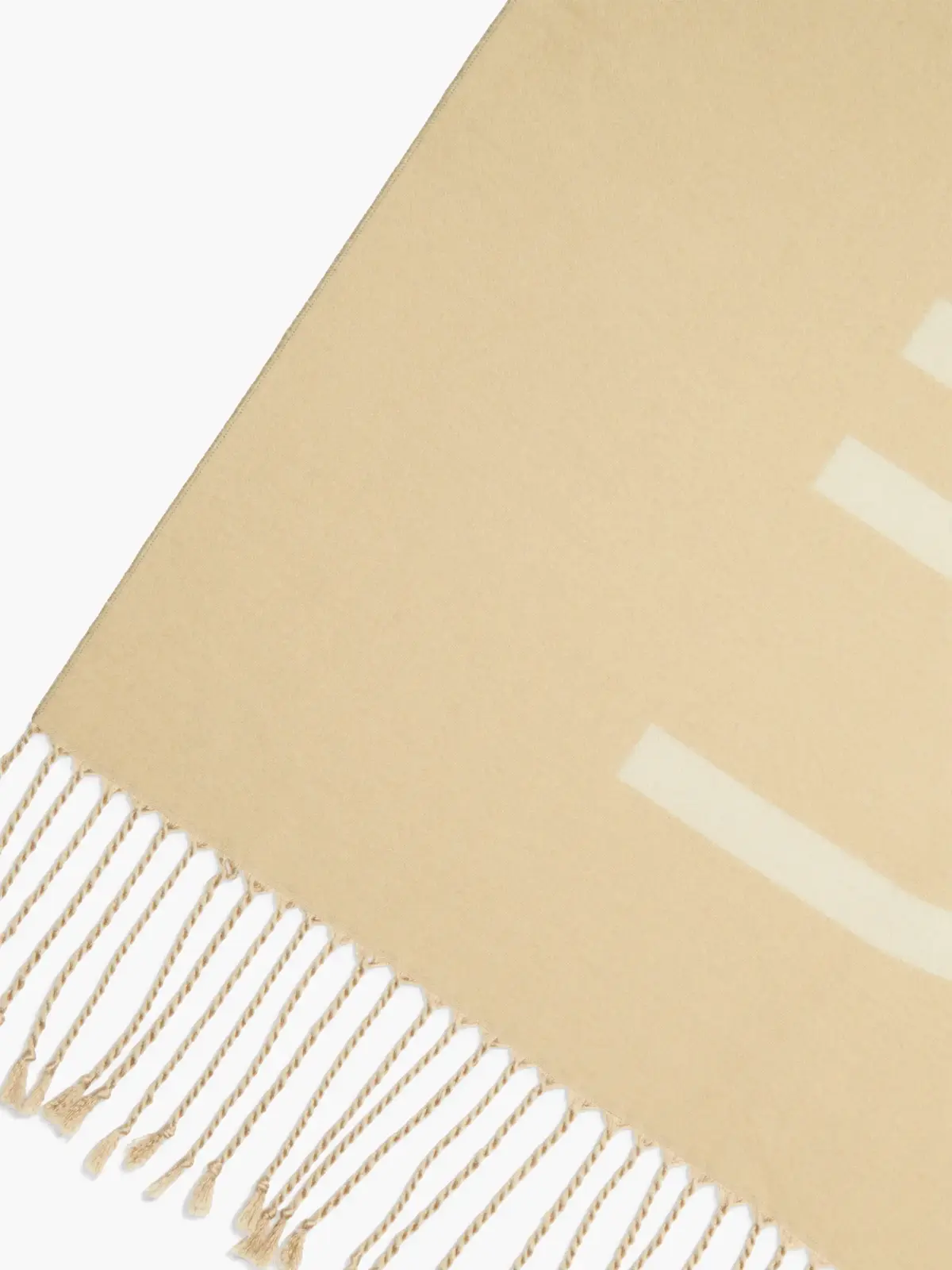 Calvin Klein FRINGES SCARF 65X195 Kadın Krem Eşarp