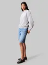 Calvin Klein A- LS BADGE LOGO TER, P79 Gri Kadın Sweatshirt