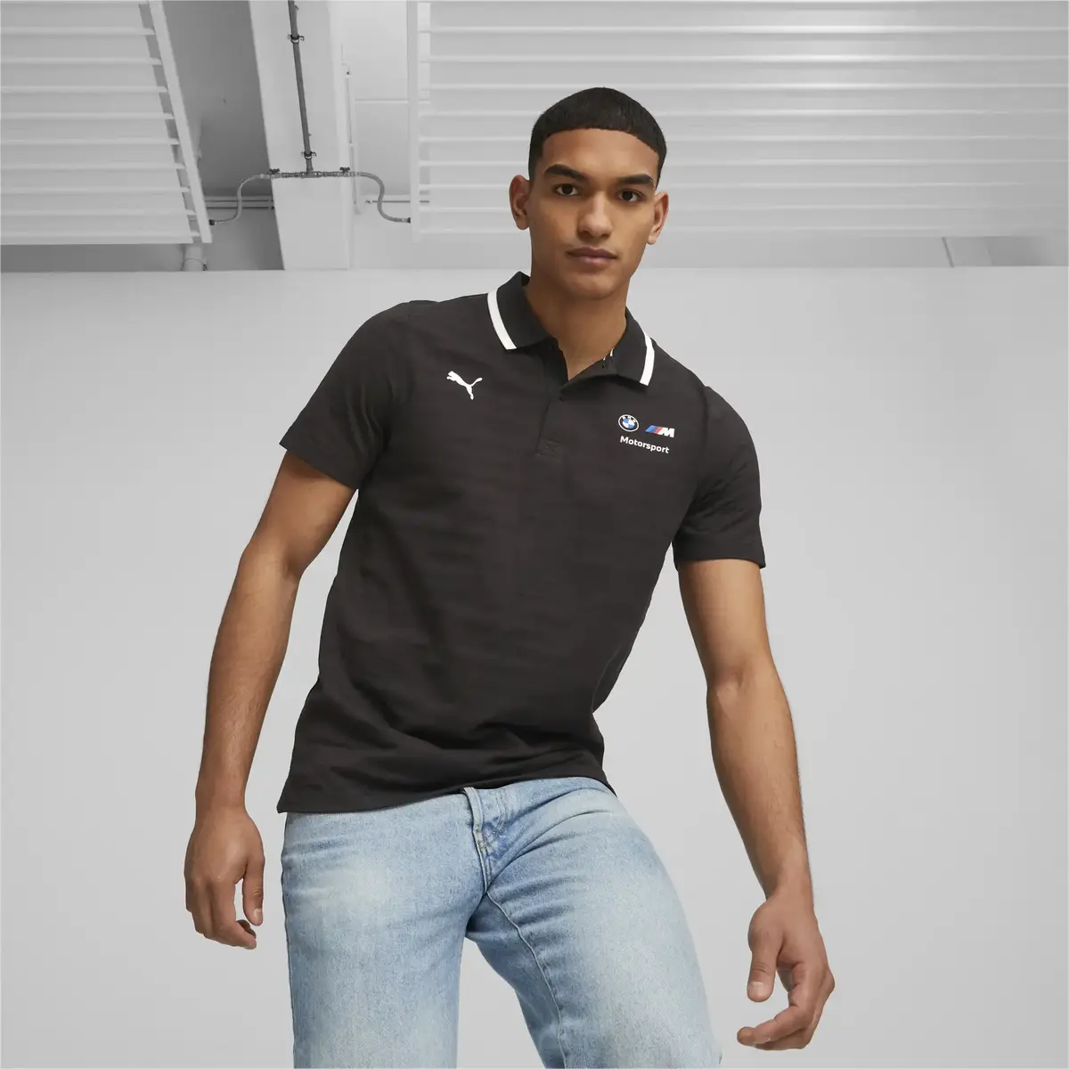 Puma BMW MMS Jacquard Polo Siyah Erkek T-Shirt