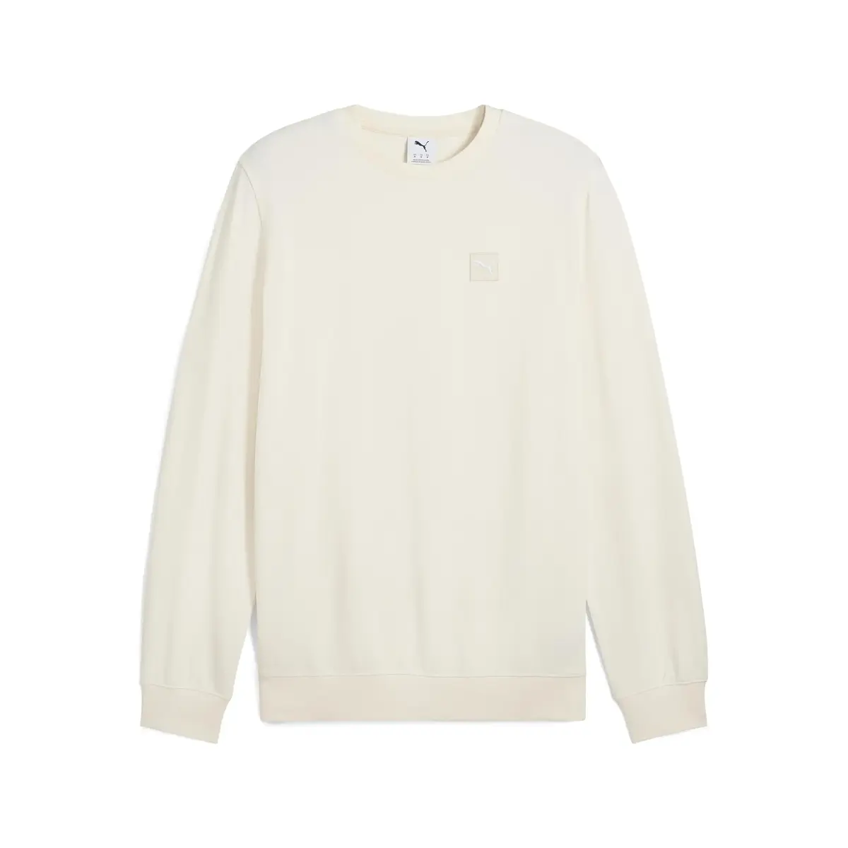 PUMA ESS ELEVATED Crew TR Bej Erkek Sweatshirt